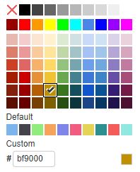 custom colors